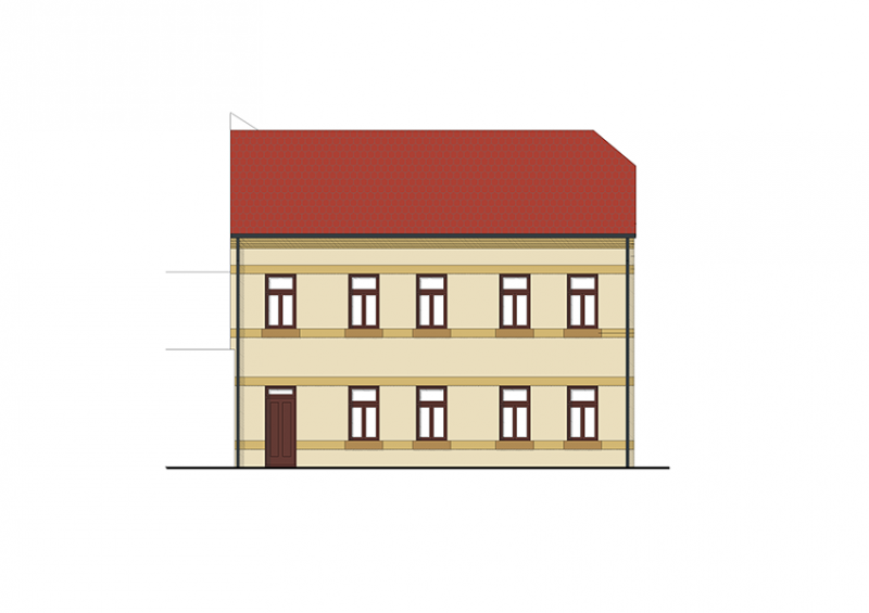 Rekonstrukce rodinného domu v Lysolajích - Jižní pohled